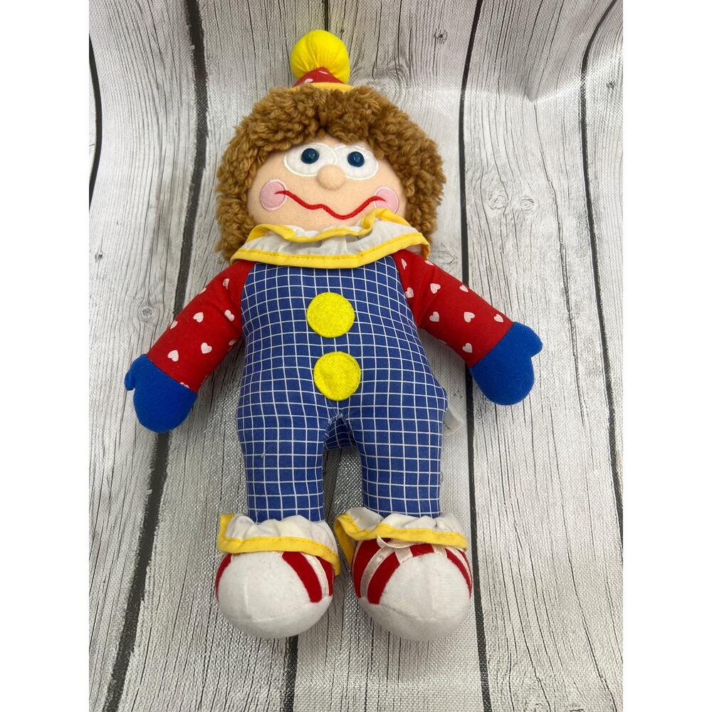 Vintage Gymboree Gymbo Clown Stuffed Animal Plush 1985 Size 13"